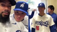 Ohtani and Yamamoto learn to greet fans in Spanish at media day