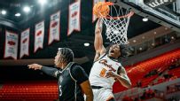 Quion Williams gets up for the emphatic Oklahoma State jam