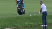 'He's walking on water': Matsuyama nearly eagles it from the drink