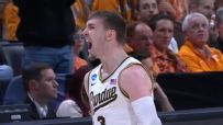 Braden Smith fires up the Purdue crowd after made bucket