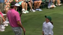 Bubba Watson's daughter thrills crowd with a long putt