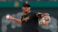 Russell Wilson takes Pirates BP, throws strike for first pitch