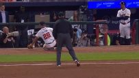 Marlins tie it in 9th after Matt Olson boots ball out of play