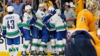 Boeser's hat trick, late-game heroics power Canucks to Game 4 win