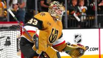 Adin Hill stops a flurry of shots for Vegas
