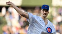 Zach Edey's first pitch at Cubs game goes awry