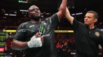 Derrick Lewis celebrates in hilarious fashion after TKO win in main event