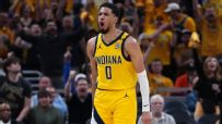 Pacers clobber Knicks to even series