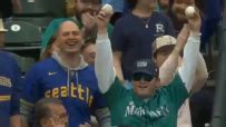 What are the odds? Mariners fan catches two straight foul balls