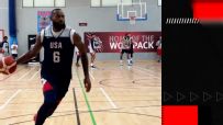 LeBron gets creative with unique pass at Team USA practice