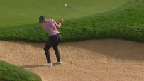 Thomas Detry nabs birdie with impressive bunker shot