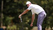 Rory can't believe this birdie putt didn't fall