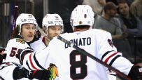 Hall serves up perfect assist to Bertuzzi for a Blackhawks goal