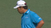 Matsuyama has tough luck as ball bounces off flag stick and into water