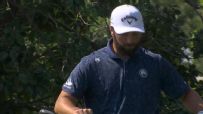 Rahm refrains from snapping driver after errant tee shot