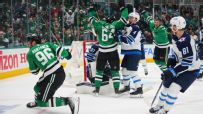 Stars storm ahead with two goals in 49 seconds