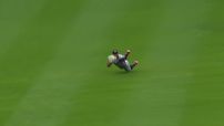 Byron Buxton lays out to preserve Twins' lead