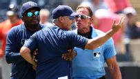 'Livid' Rays manager storms back from dugout to argue more after ejection