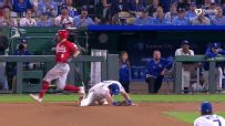 Vinnie Pasquantino does a full split to get the out