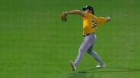 Colby Thomas' laser throw home keeps game tied