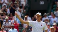 Jannik Sinner cruises past Luca Nardi in straight sets at Wimbledon