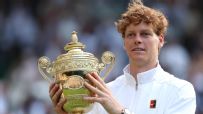 Sinner overpowers Alcaraz to win first Wimbledon title