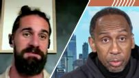 Stephen A. shocked by Seth Rollins' bold Super Bowl prediction