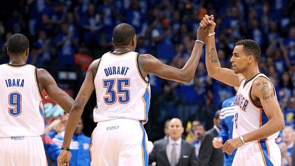 Thabo Sefolosha and Kevin Durant