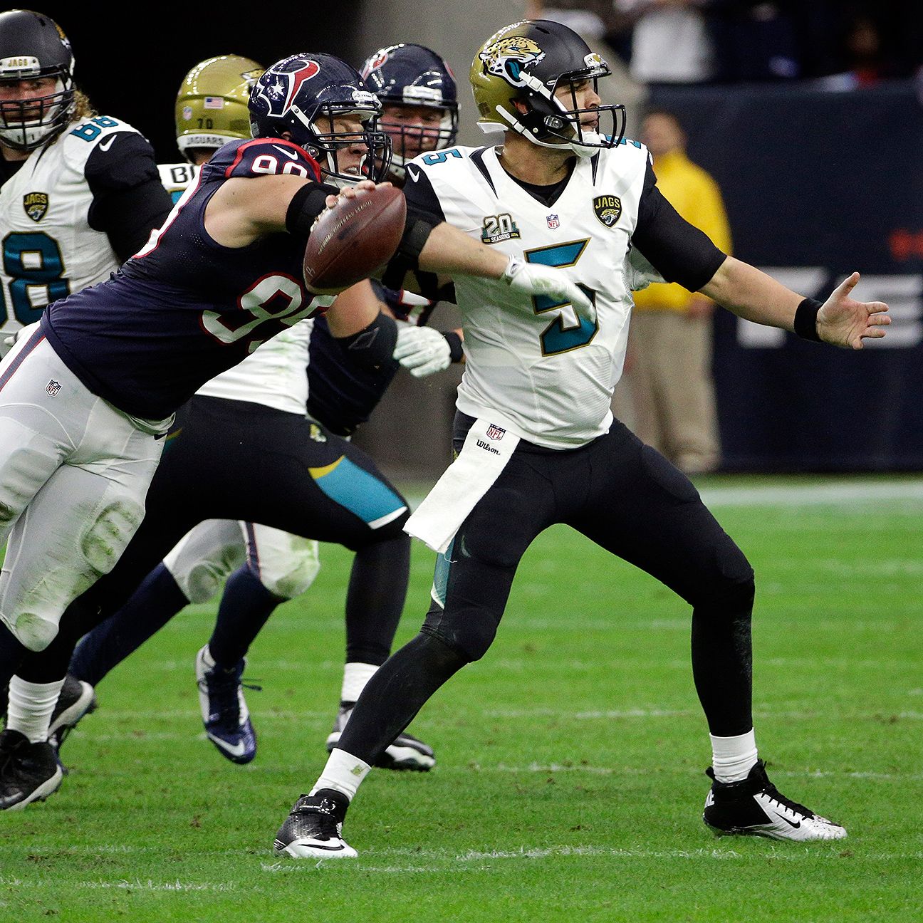 J.J. Watt has pounded the Jaguars and QB Blake Bortles