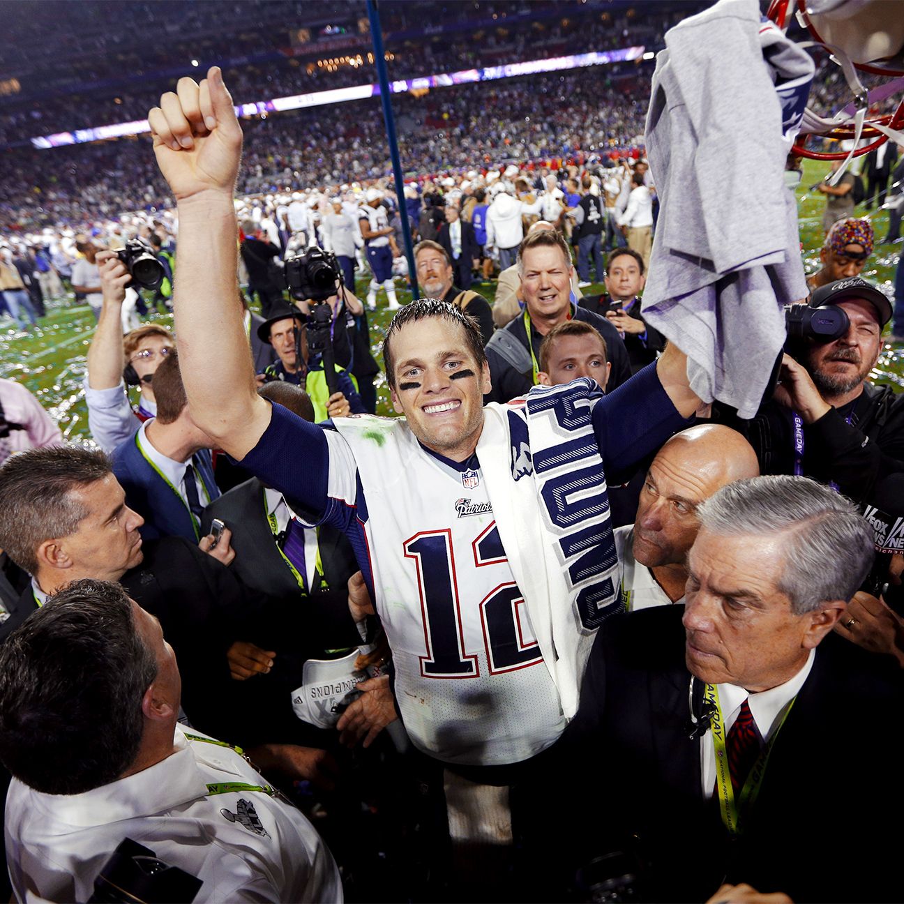 Jubilant relief for Patriots QB Tom Brady