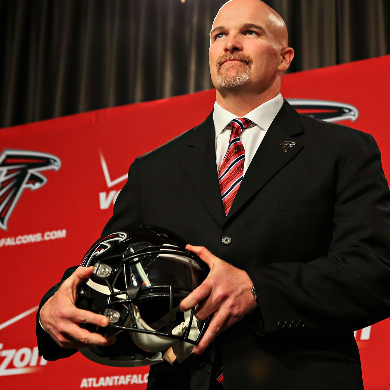 Atlanta Falcons owner Arthur Blank says new coach Dan
