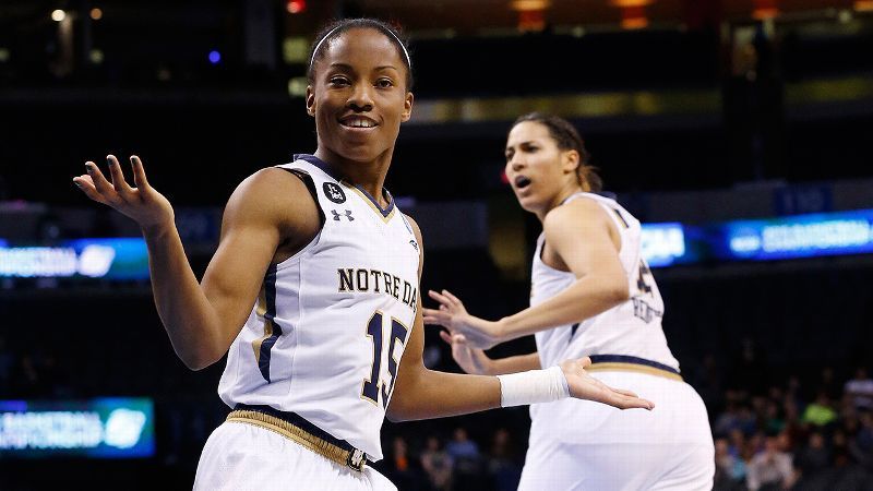 No. 20: Lindsay Allen, Notre Dame, G, 5-8, junior