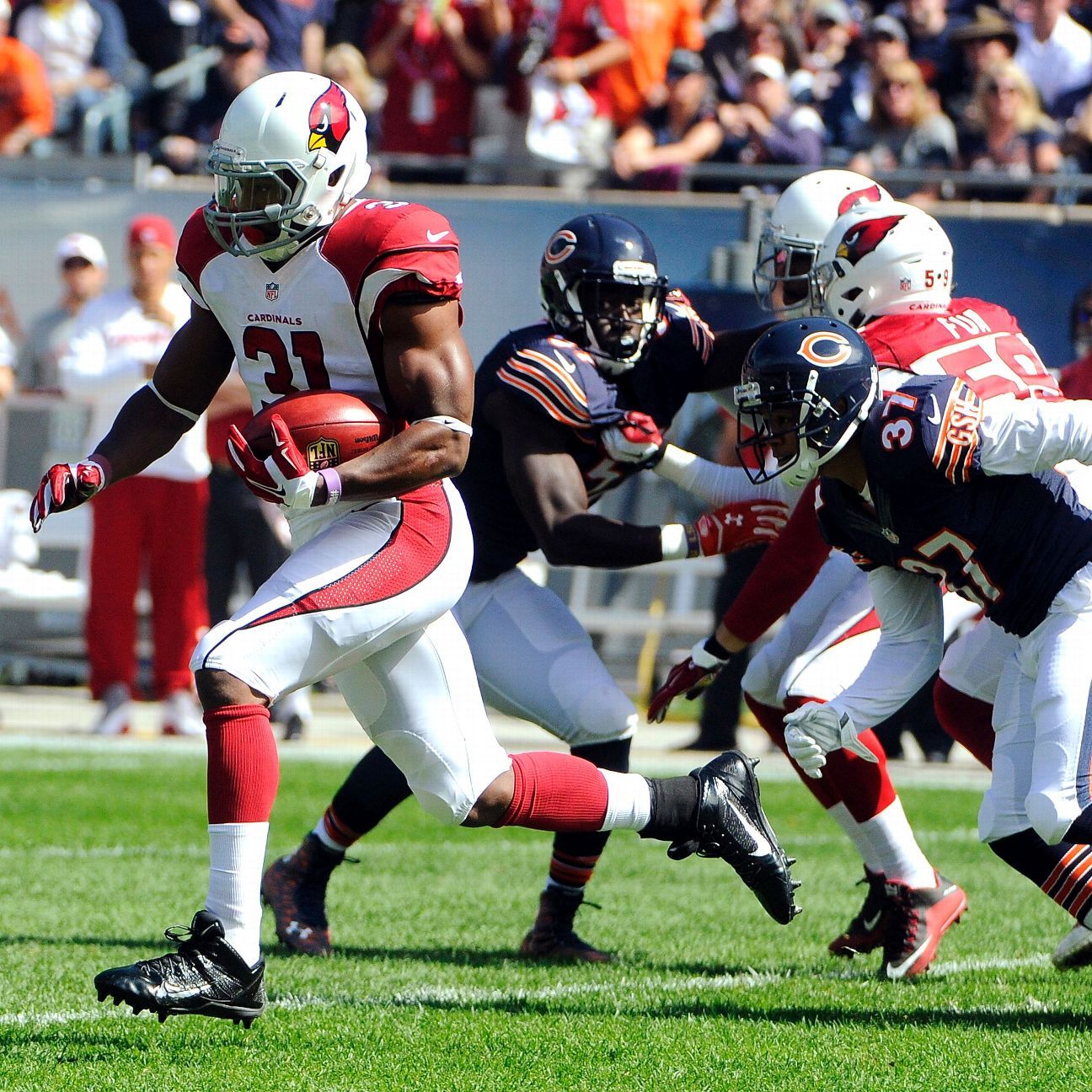 Rookie David Johnson sets Cardinals record with 108-yard kickoff return