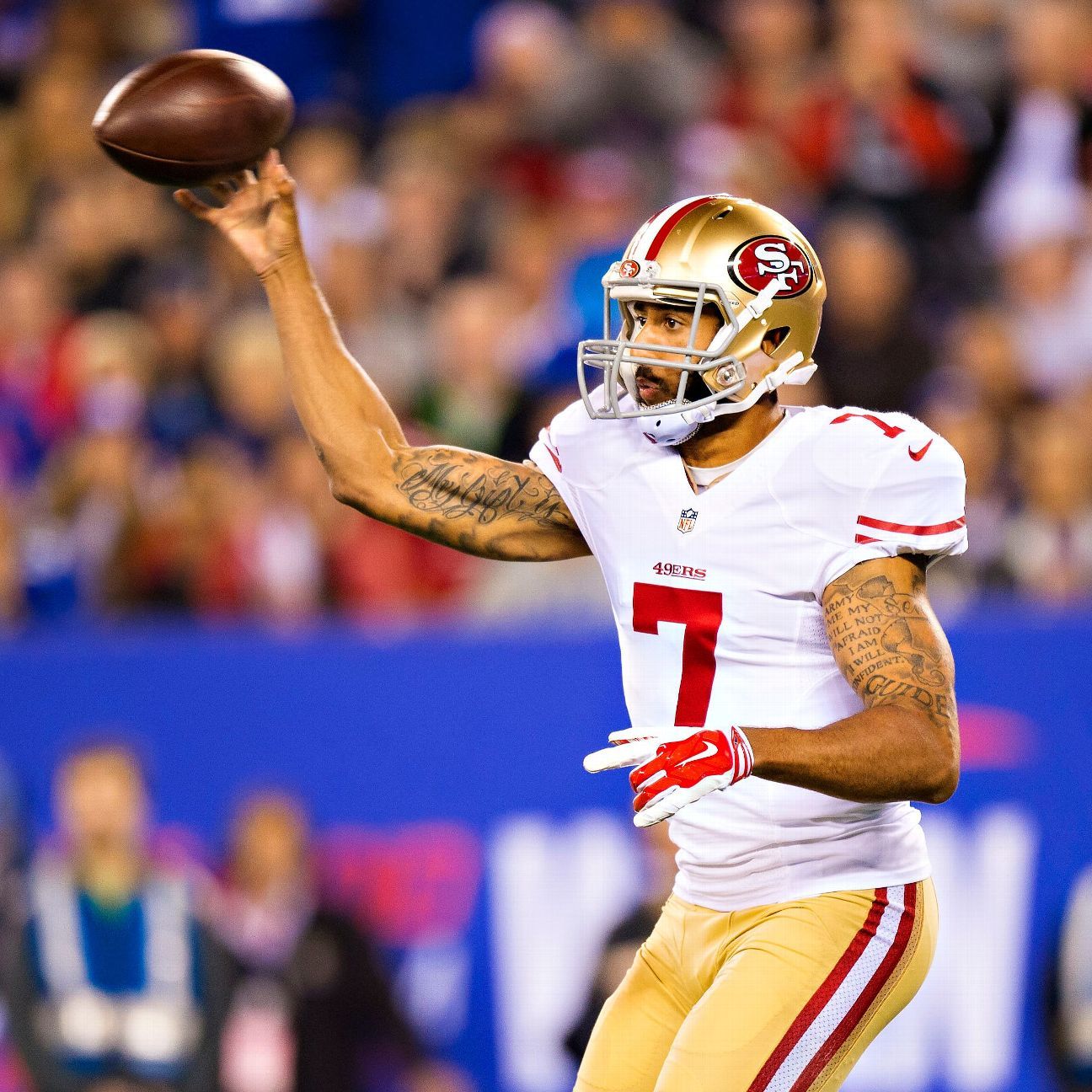 Kaepernick not worried about arm mechanics