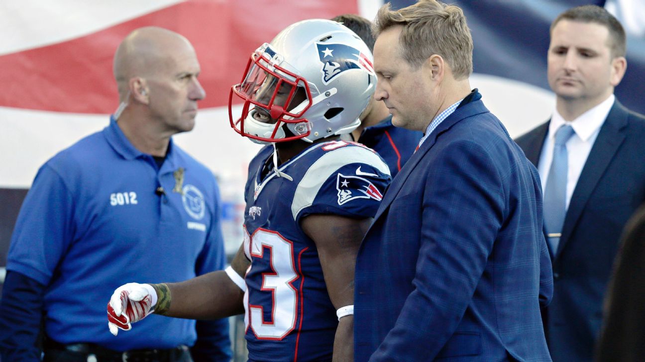 Patriots' win might have come with a significant cost with Dion Lewis injury