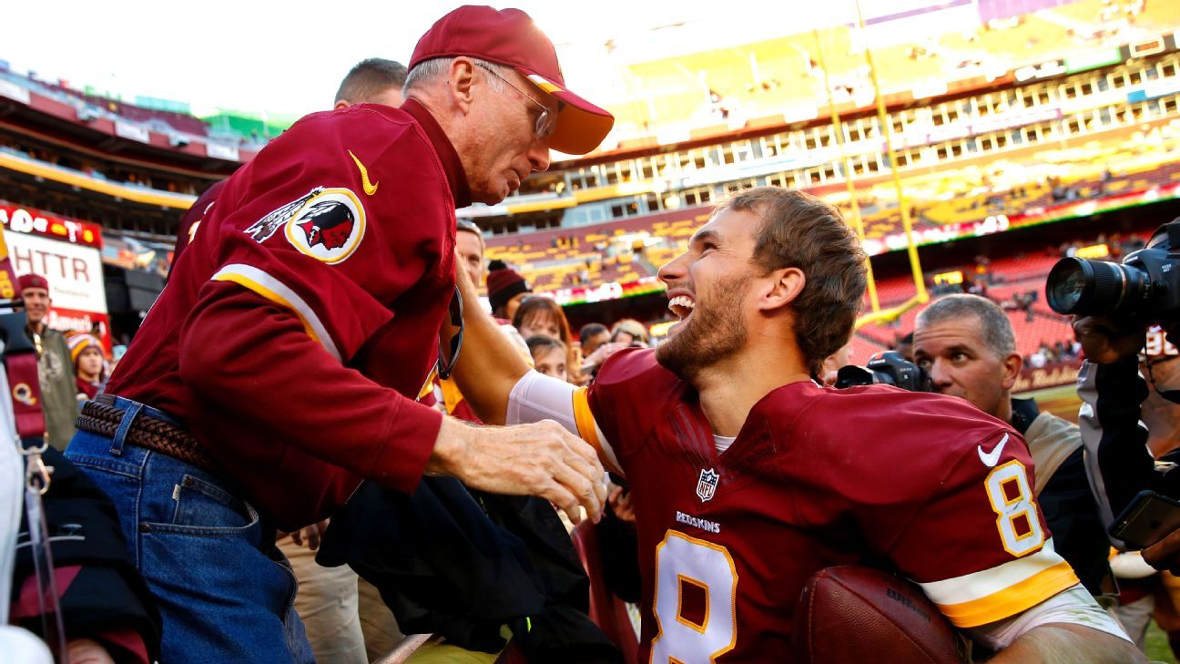 Father's surprise trip ends with great game for Cousins, Redskins