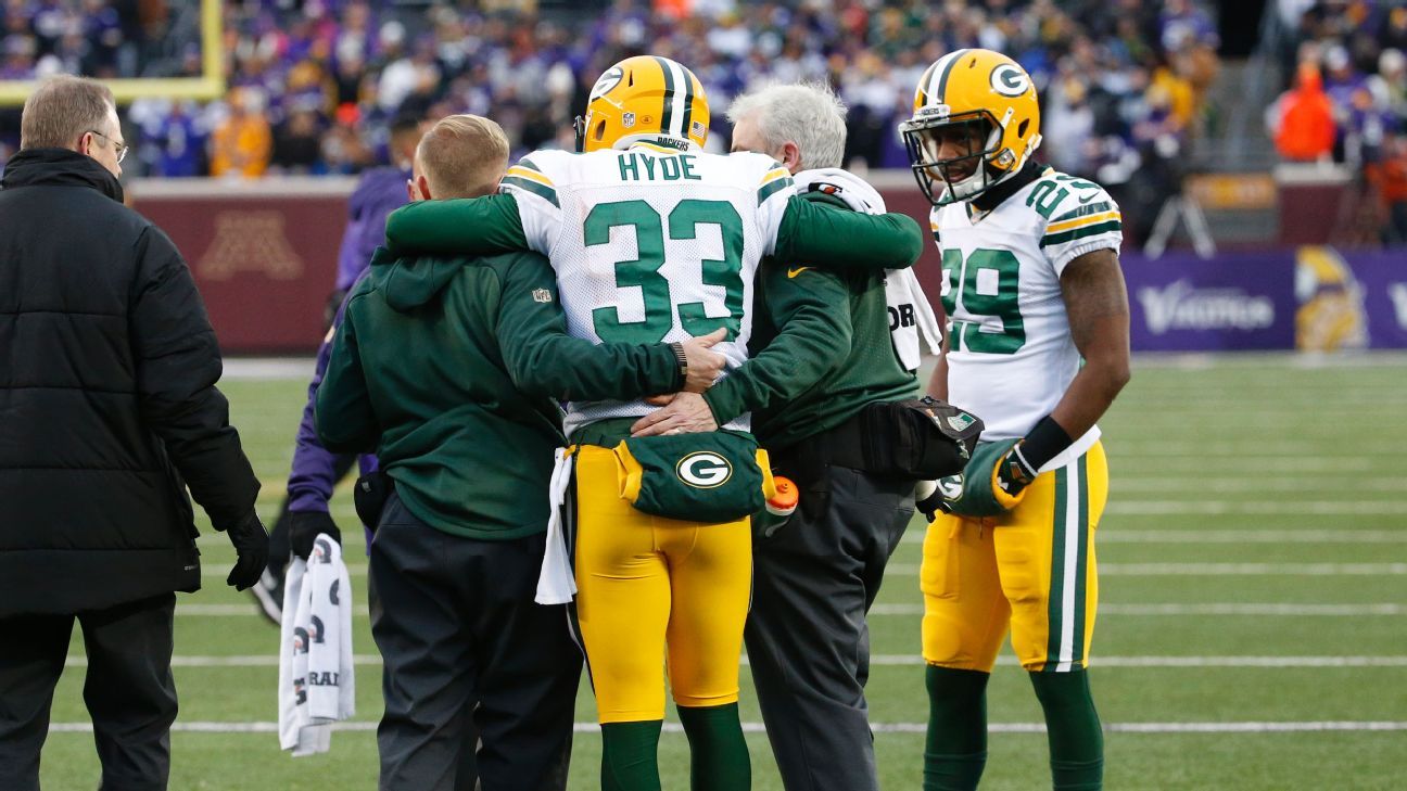 C Linsley (ankle), S Hyde (hip) ruled out for Pack