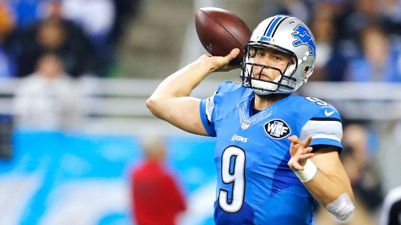 Matthew Stafford should pass Bart Starr against Starr's team, the Packers