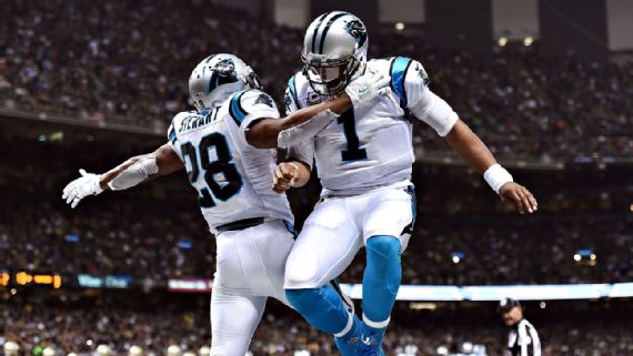 Image result for cam newton and jonathan stewart