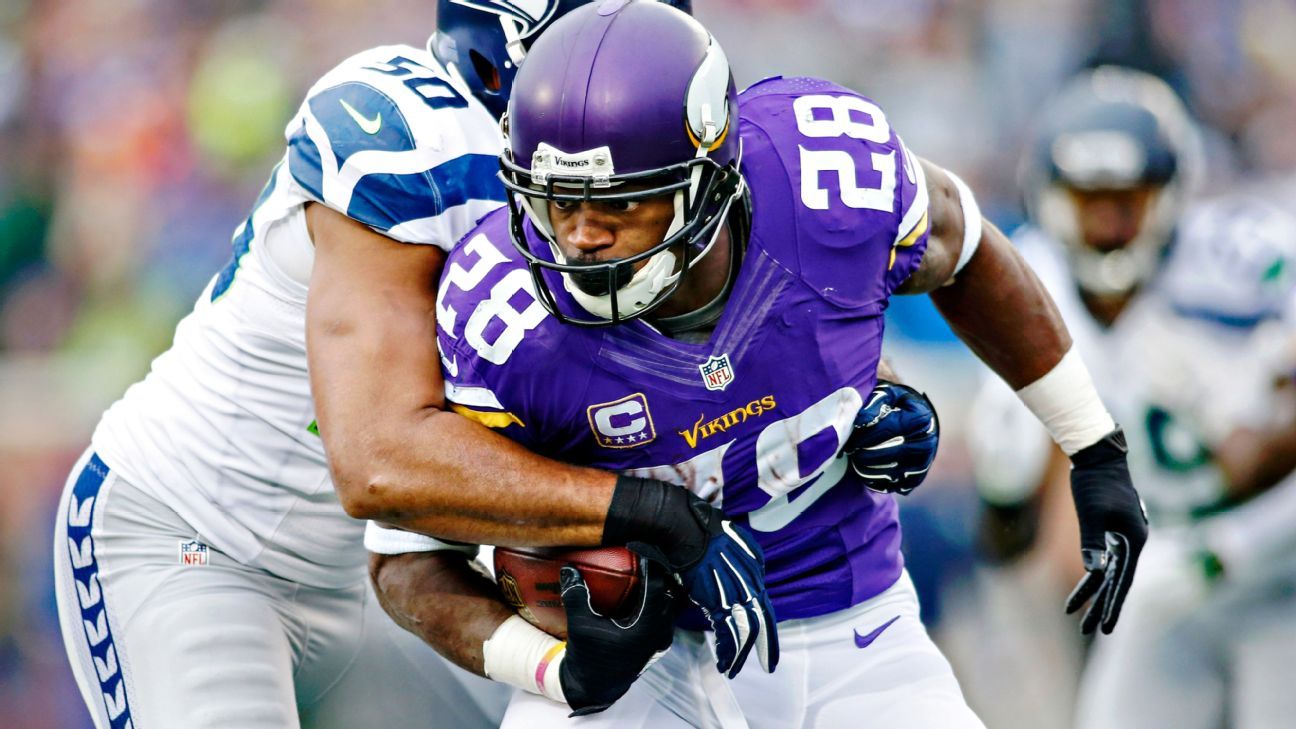 Vikings' Peterson unhappy with number of carries