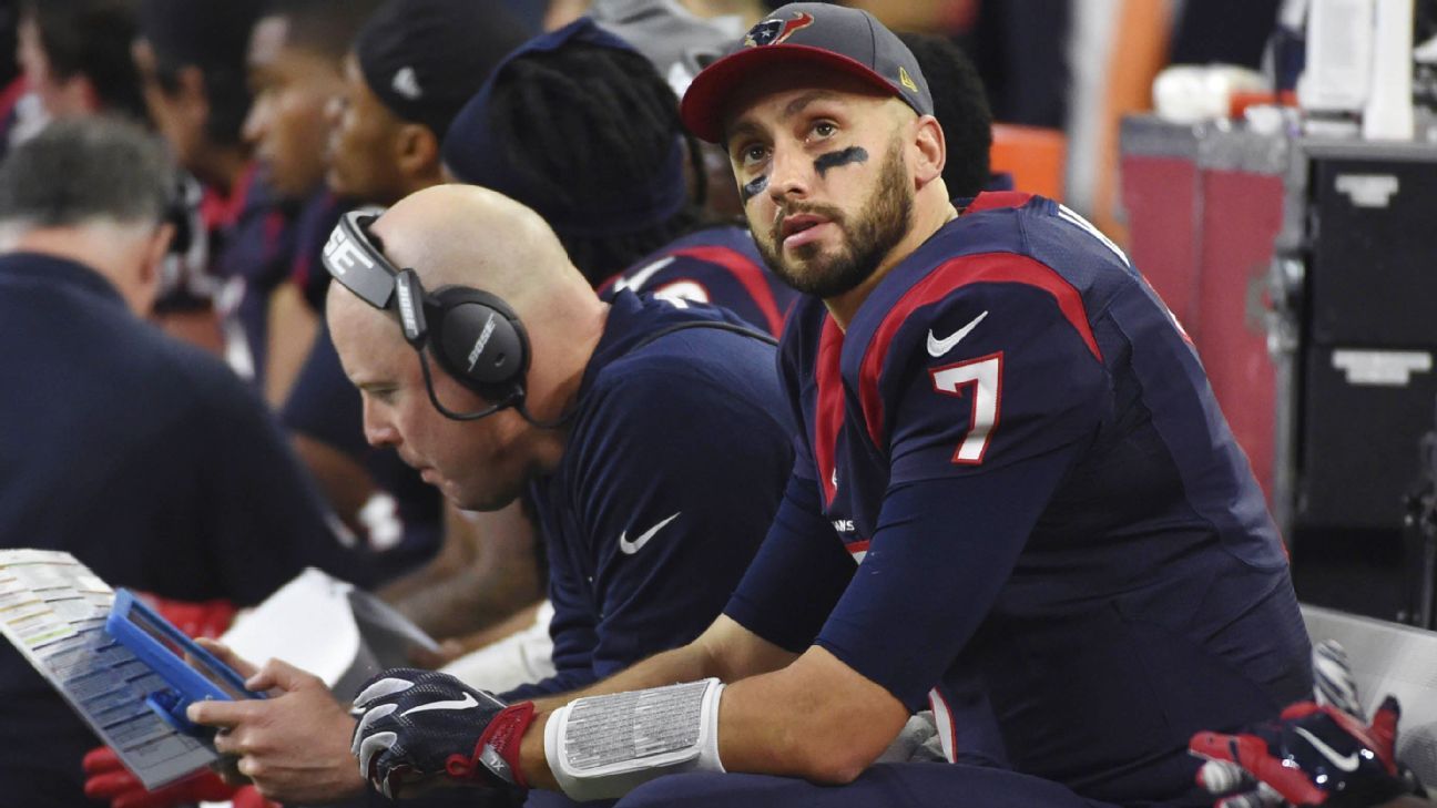 Source: Texans tell Hoyer they will be cutting QB