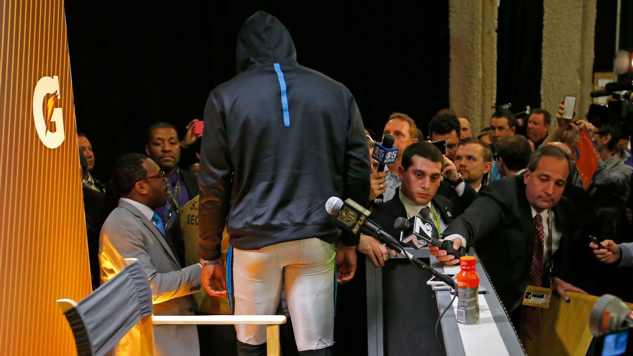 Denver's Chris Harris might have played a role in Cam Newton walking out on media
