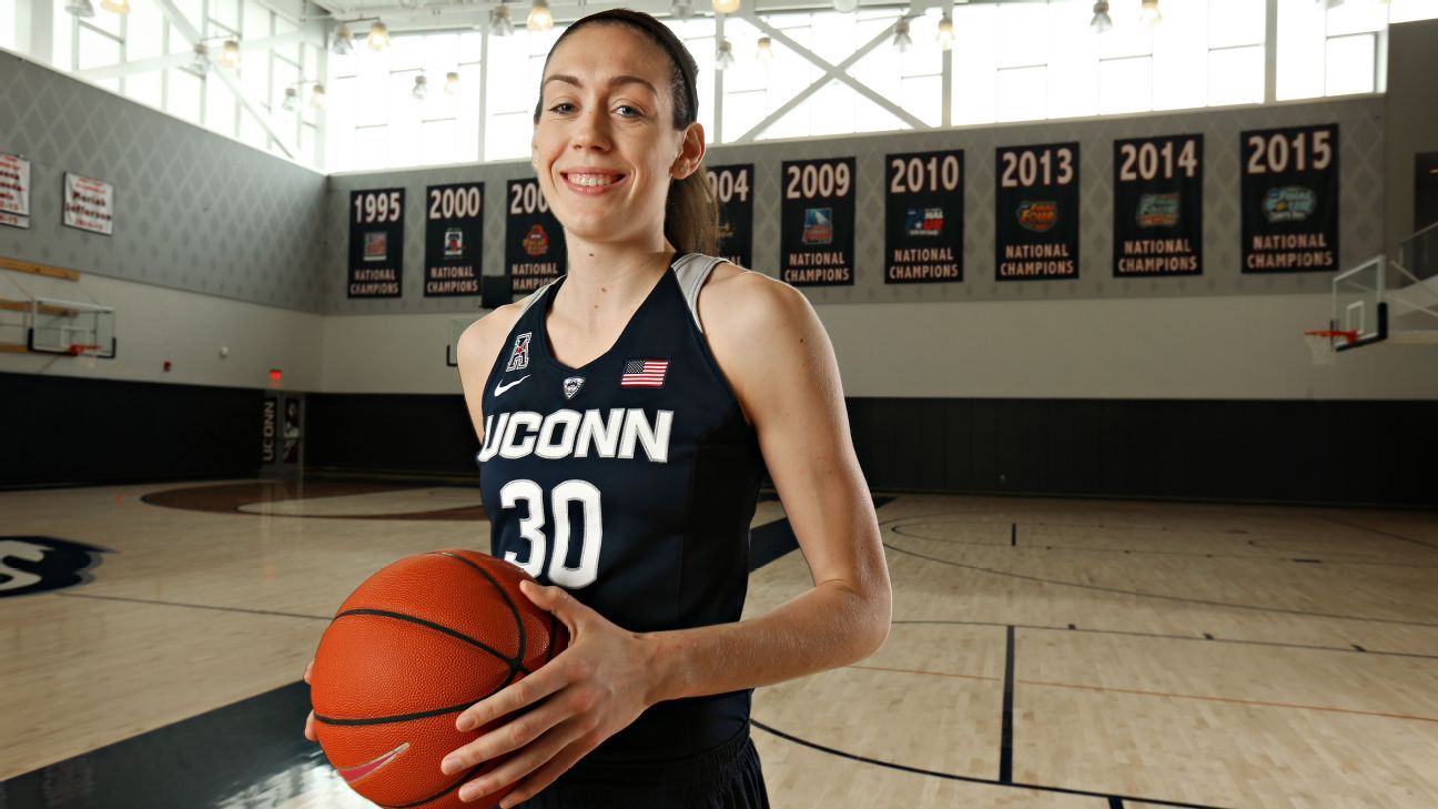 UConn Huskies' Breanna Stewart headlines AllAmerica team for 3rd time