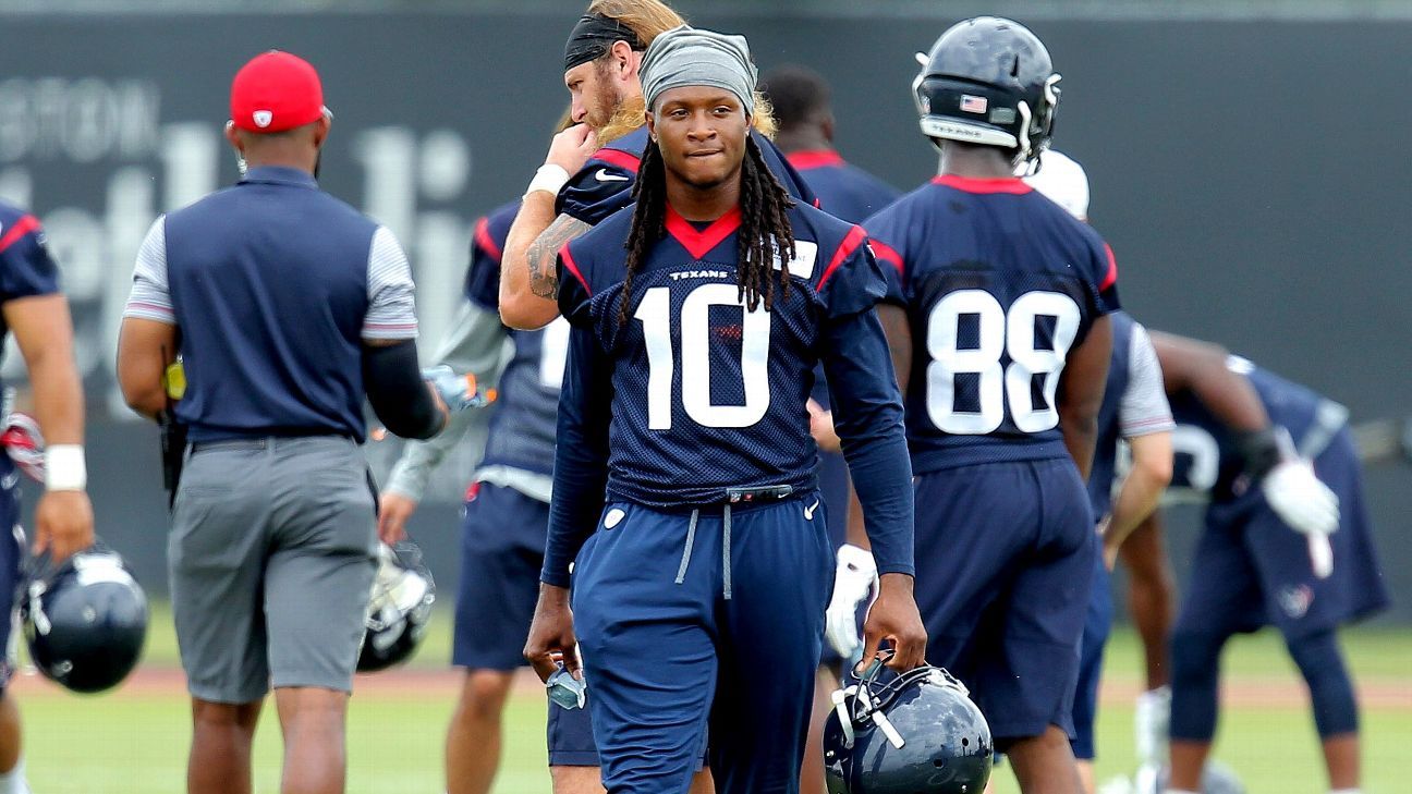 DeAndre Hopkins seeks new deal, holds out at Houston Texans camp