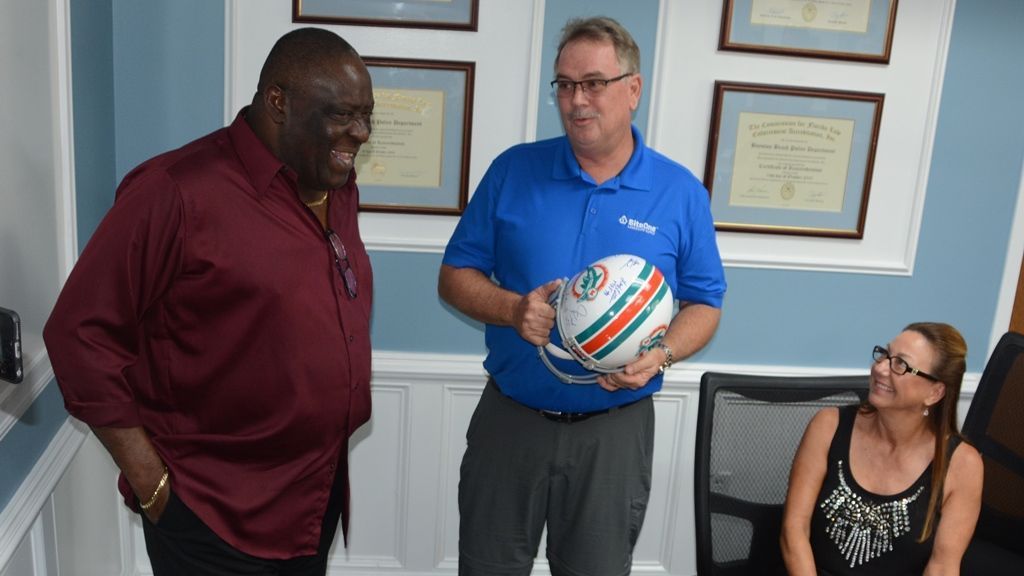 Years later, stolen autographed Dolphins helmet returned to late owner's family