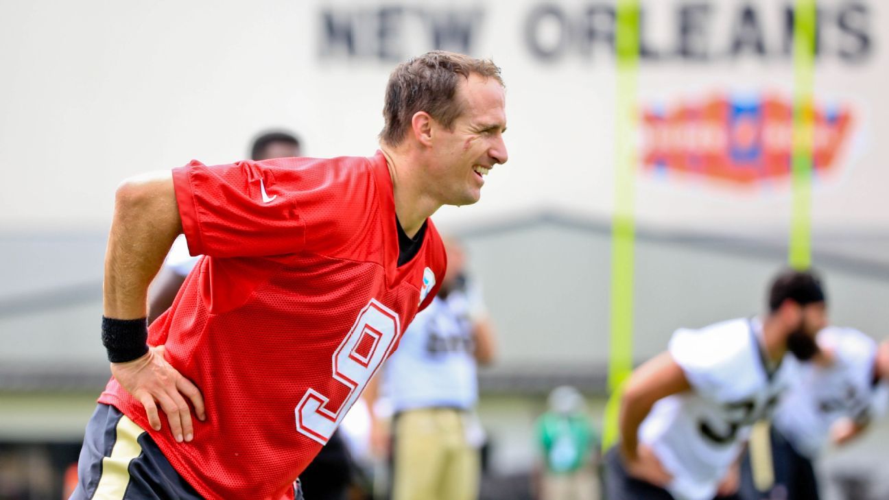 Drew Brees zip-lines in backyard to celebrate Fourth of July
