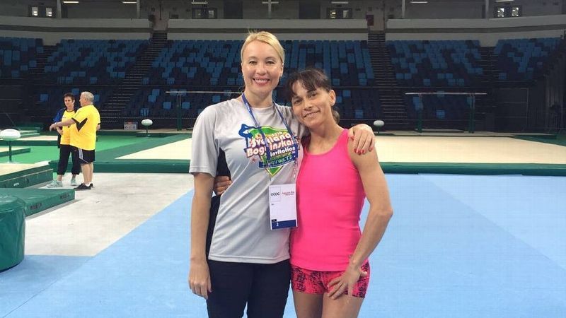Oksana Chusovitina and Svetlana Boguinskaia