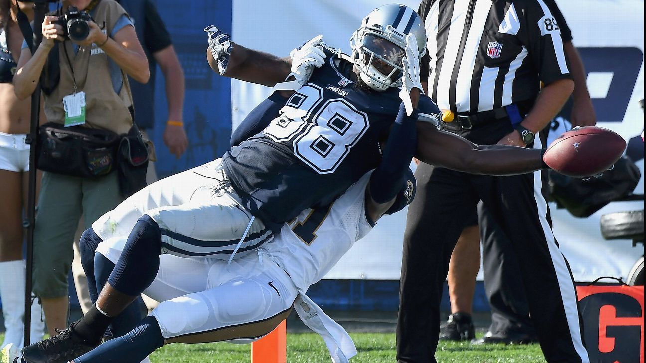 Dez Bryant found himself in familiar territory vs. Rams