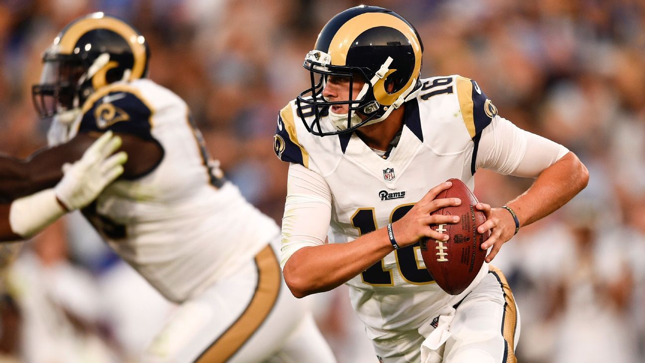 Top pick Goff to be inactive for Rams in Week 1