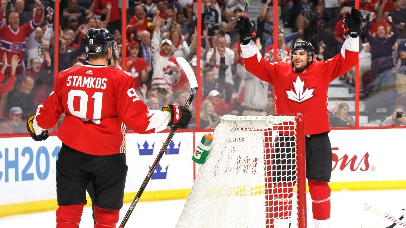 John Tavares of New York Islanders scores twice to lead Canada past U.S. in World Cup of Hockey exhibition game